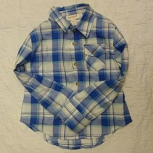 Cat & Jack Boys 4/5 Long Sleeve Button Up